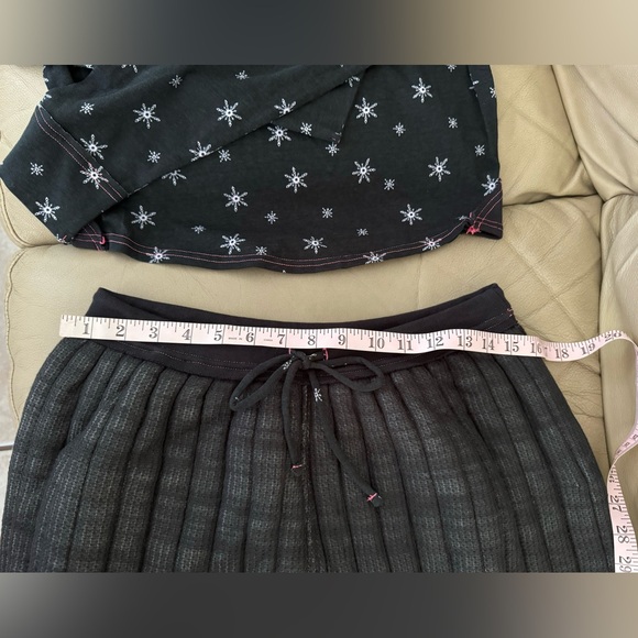 NWOT FREE PEOPLE INTIMATELY BLACK QUILTED LOVE PAJAMAS SET. MSRP $128 - Picture 8 of 17